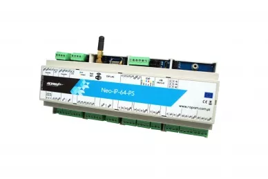 Ropam Neo-IP-64-PS-D12M IP alarm control panel with power supply and DIN housing