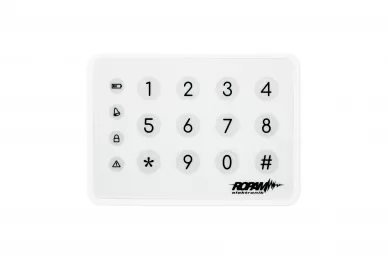 Ropam TK-4B Berührungsempfindliche Tastatur im Aufputzgehäuse weiß