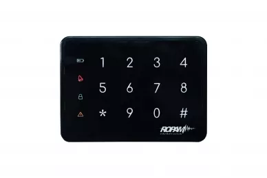 Ropam TK-4B Touch keyboard in black / graphite surface-mounted housing