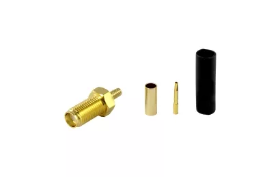 RP-SMA female crimp (RG316) without nut