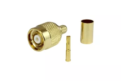 RP-TNC Quetschverbinder (H155) gold