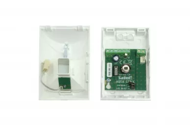 Satel AQUA Luna PIR motion detector with emergency lighting feature