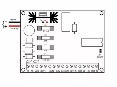 SATEL CA-4 VP Intruder alarm control panel