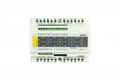 Satel INT-IORS DIN rail compatible 8-zones and 8-relay outputs module