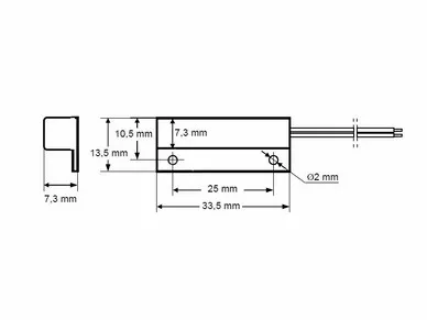 Satel K-1 2E BR Rilevatore magnetico (marrone)