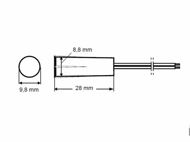 Satel K-2 BR Rilevatore magnetico (marrone)