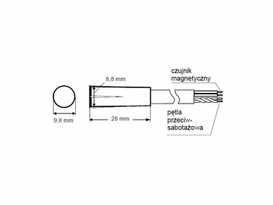 Satel S-2 Magnetischer Detektor (weiß)