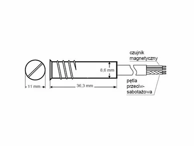 Satel S-3 Magnetischer Detektor (Aluminiumgehäuse)