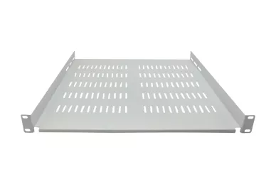 Scaffale 19'' 1U 450mm con fori grigi