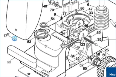 Screw mounting cover 28 (V4.8x13-C.5101)
