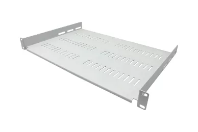 Shelf 19'' 1U 300mm with holes grey