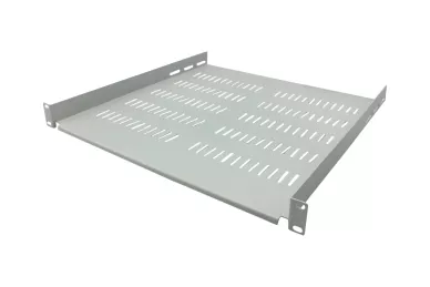 Shelf 19'' 1U 450mm with holes gray