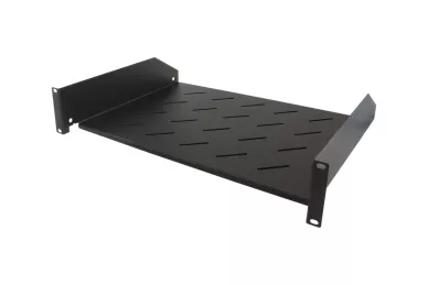 Shelf 19'' 2U with holes black