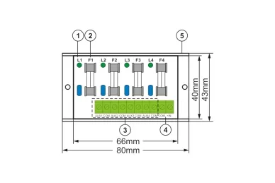 Sicherung Modul Pulsar AWZ589 4x2A
