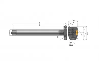 Somfy 1043334 RDO 50 CSI 25/17 VVF 2,5m Antrieb