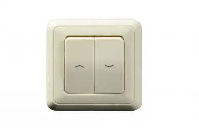Somfy 1800286 Interrupteur à bascule encastré avec maintien, couleur crème