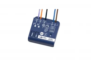 Somfy 1822663 IZYMO io Mikromodul Ein/Aus-Empfänger mit LED-Dimmfunktion