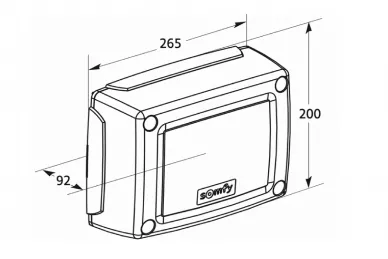 Somfy 1841141 Unité de contrôle 3S Axovia io + 2 télécommandes Keygo 4