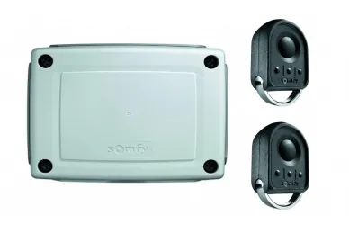 Somfy 1841141 Unité de contrôle 3S Axovia io + 2 télécommandes Keygo 4