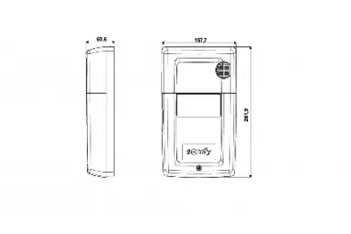 Somfy 1841163 Rollixo RTS - set: controller, 2 x telecomando Keygo RTS