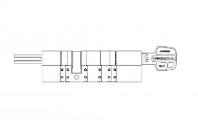 Somfy 1870933 Insert réglable avec crocheteur de serrure Door Keeper