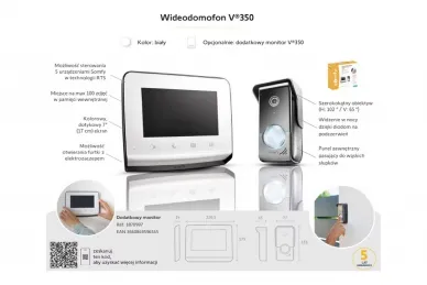 Somfy 1870996 Portier vidéo V350