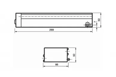 SOMFY 2700469 Napęd łańcuchowy MICRO 02 250/380 mm - Anodyzowany czarny