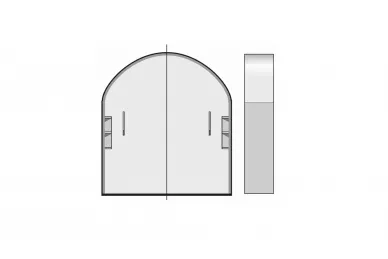 SOMFY 9002519 Handle cover for 9410651 and 9410633; new type - round