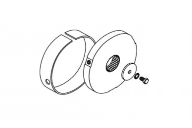 Somfy 9013537 Adaptation kit O 127 for tube 133 x 2.5