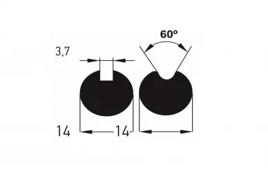 Somfy 9014173 Adaptateur 14mm x 60°