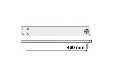 Somfy 9019902 Motorarm Axovia MultiPro 460mm