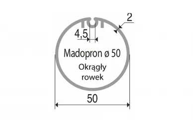 Somfy 9132138 Wheel 50mm x 2mm madopron tube