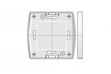 Somfy 9154122 Cadre de montage en saillie pour Centralis Indoor