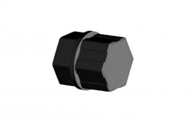 Somfy 9163255 Doppelstabadapter Sechskant 6 mm schwarz/10