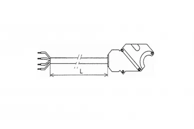 Somfy 9208285 Weißes VVF-Kabel 10m, 4-adrig