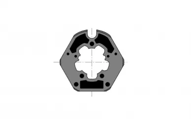 Somfy 9410406 LT 50 Träger für Rohr D-70