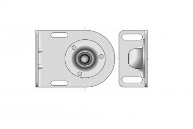 Somfy 9410633 Winkelhalterung mit Lager 12 mm