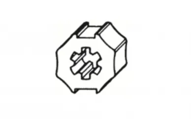 Somfy 9500344 Wheel 40mm octagonal tube  deprat