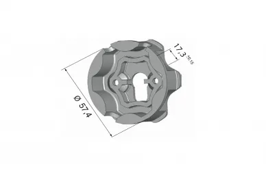 Somfy 9500659 Adaption des LS 40 Kopfes für den LT 50 Hi Pro Halter