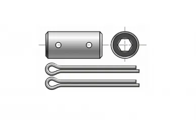 Somfy 9685120 Adaptateur d'arbre hexagonal pour NHK