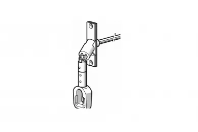 Somfy 9685181 Cardan double 90° avec ergot ; avec arbre hexagonal ; 315 mm de long