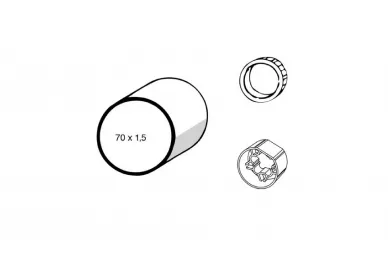 Somfy 9701129 Adapter LT 60 70x1,5/2,0