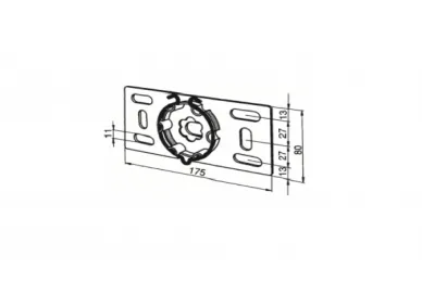 Somfy 9763602 Flanschwinkel LT 60, maks. 120 Nm