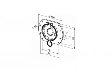 SOMFY 9763609 Bracket LT 50, BeClever, Thyssen, max. 50 Nm