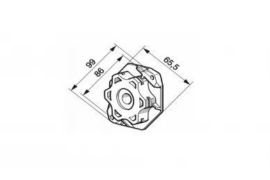 SOMFY 9910051 Adapter bracket for NHK drive for spring ring brackets
