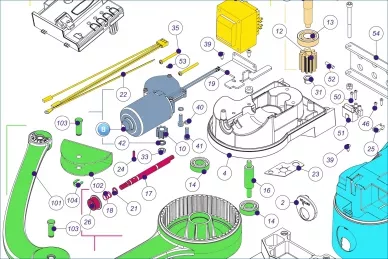 SPA10 silnik z przekładnią XA432/WS200S