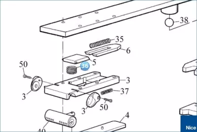 Spring shock absorber METRO (MO-H.2640)