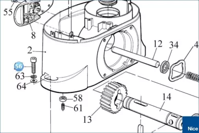 Śruba 8x35 mocująca ROBO do podstawy (V8X35C.5102)