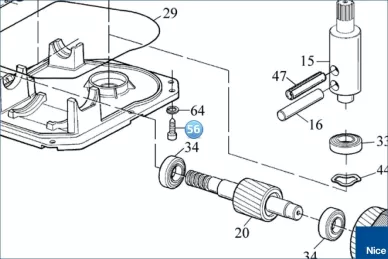 Śruba do skręcenia korpusu METRO, WIL (V8X16A.5102)