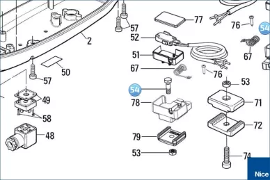 Śruba mocująca krańcówkę MOBY (V6X22A.5102)